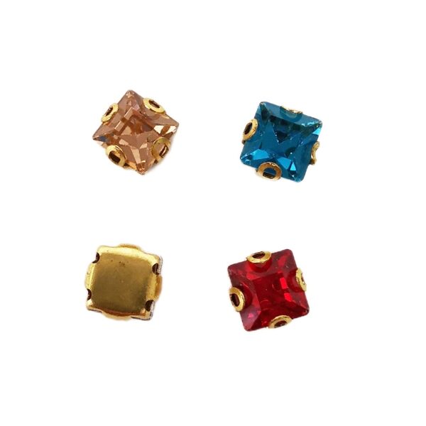 Piešujamie kristāli ar ietvaru 6*6mm