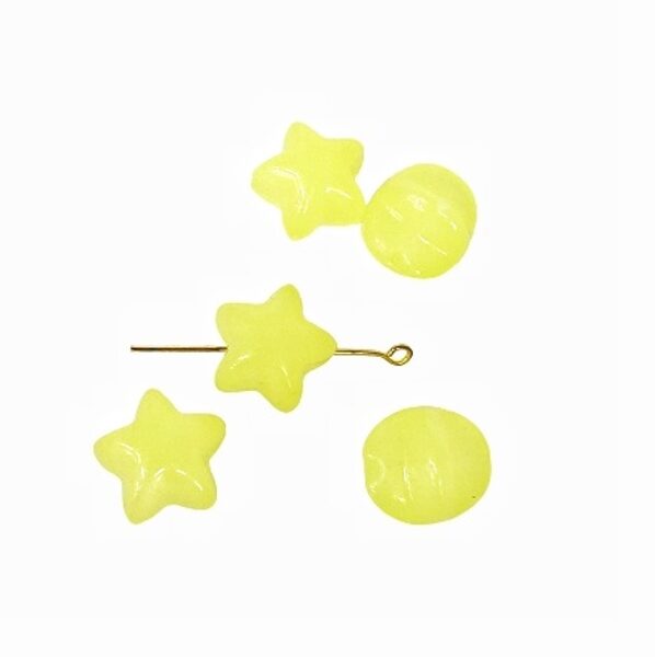 Fluoriscējoša akrila pērlīte zvaigzne